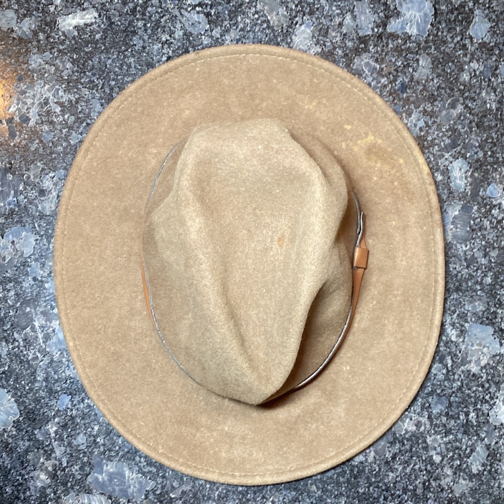 Pendleton Western Cowboy Fedora Safari Felt Wool Large Brown Hat - Picture 7 of 9